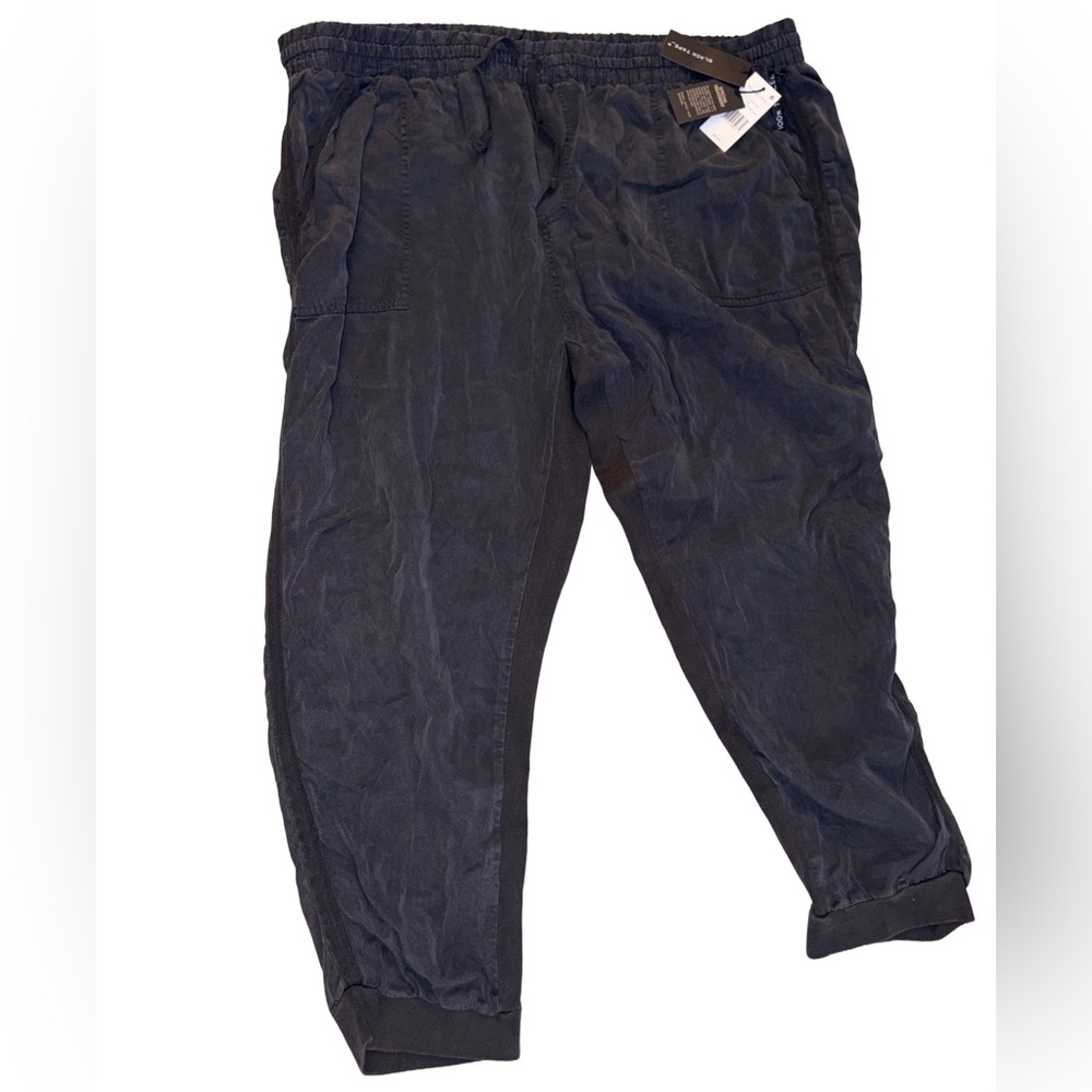 Black Tape Tencel Jogger Pants 3x plus size